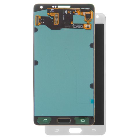 Pantalla LCD puede usarse con Samsung A700 Galaxy A7, blanco, sin marco, High Copy, OLED 