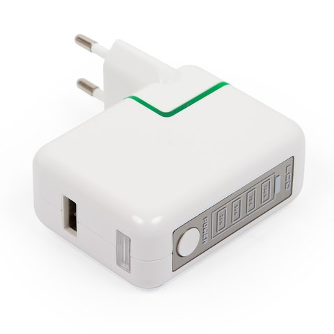 Adaptador de red puede usarse con celulares; tablet PC, con Power Bank 2600mAh, 220 V, Puerto USB 5V 2A , blanco