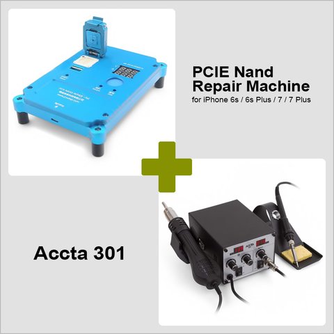 Dispositivo para reparar iPhone 6s 6s Plus 7 7 Plus PCIE N2 NAND + Accta 301 220V 