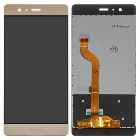 Pantalla LCD puede usarse con Huawei P9, dorado, sin marco, High Copy, EVA L09 Single SIM ; EVA L19, EVA L29 Dual SIM
