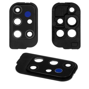 Vidrio de cámara puede usarse con Samsung M515 Galaxy M51, negro, con marcos