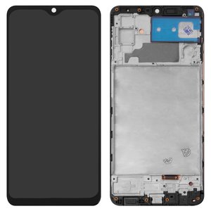 Pantalla LCD puede usarse con Samsung M325 Galaxy M32, negro, con marco, High Copy, con borde ancho, OLED 