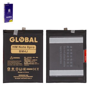 Batería Mechanic BM4J puede usarse con Xiaomi Redmi Note 8 Pro, Li Polymer, 3.82 V, 4400 mAh