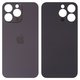 Panel trasero de carcasa puede usarse con iPhone 14 Pro Max, negra, no es necesario desmontar la cámara, Original (PRC), big hole