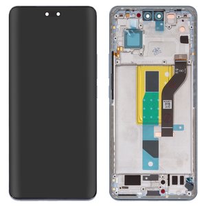 Pantalla LCD puede usarse con Xiaomi 13 Lite, azul claro, con marco, Original PRC , lite blue