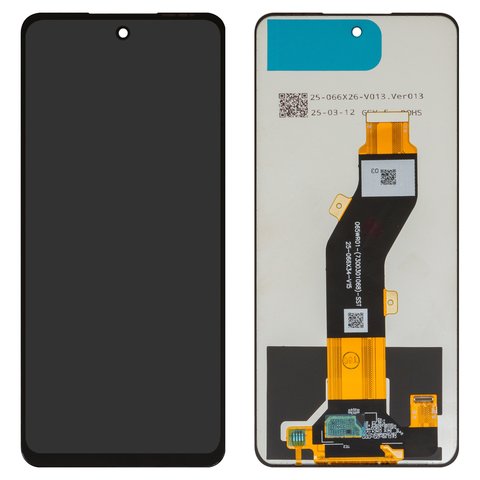 Pantalla LCD puede usarse con ZTE Blade A75 4G, negro, sin marco, Box 