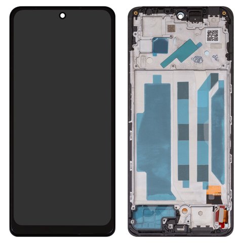 Pantalla LCD puede usarse con Xiaomi Redmi Note 12 Pro 4G, negro, con marco, Copy, TFT 