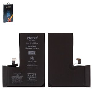 Batería Deji puede usarse con Apple iPhone 15 Pro, Li ion, 3.879 V, 3400 mAh, mayor capacidad, sin mensaje de error, decode battery
