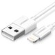 USB кабель UGREEN, USB тип-A, Lightning, 100 см, 2,4 А, белый, #6957303827282