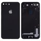 Корпус для Apple iPhone 7 Plus, чорний, з тримачем SIM-карти, з боковими кнопками, матовий, Black Matte