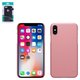 Чехол Nillkin Super Frosted Shield для iPhone X, iPhone XS, розовый, матовый, без отверстия под логотип, пластик, #6902048146297