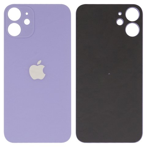 Задняя панель корпуса для iPhone 12 mini, фиолетовая, big hole