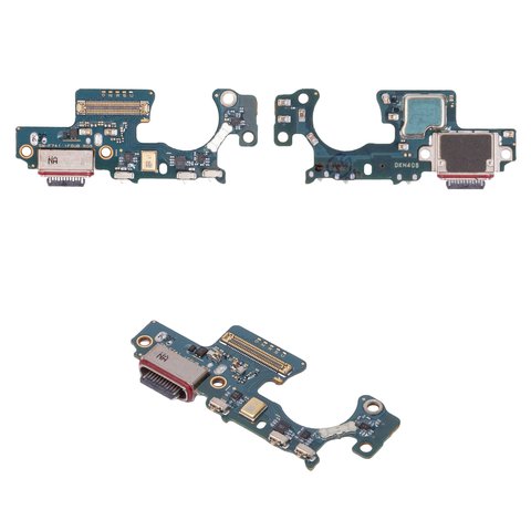 Шлейф для Samsung F741 Galaxy Z Flip6, коннектора зарядки, с компонентами, Original PRC , плата зарядки