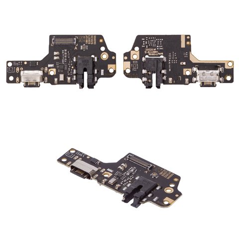 Шлейф для Xiaomi Redmi Note 8T, коннектора наушников, коннектора зарядки, с микрофоном, с компонентами, High Copy, плата зарядки, M1908C3XG
