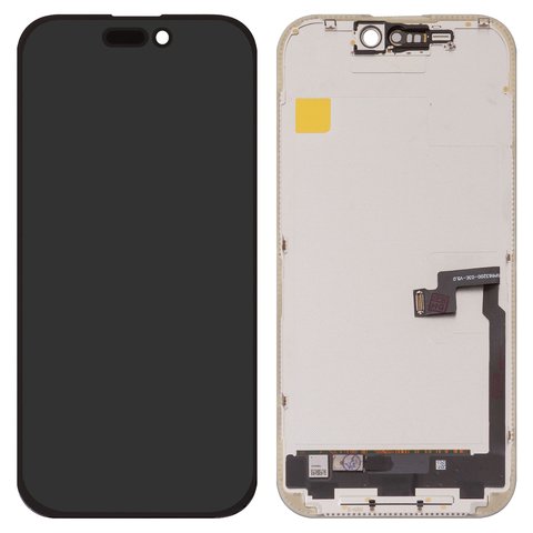 Дисплей для iPhone 16 Pro, черный, с рамкой, без ошибки, OLED  hard diagnosable, DD OLED