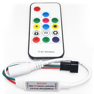 Контроллер с РЧ пультом SP103E (RGB, WS2801, WS2811, WS2812, WS2813 5 В) Контроллер с РЧ пультом SP103E (RGB, WS2801, WS2811, WS2812, WS2813 5 В)