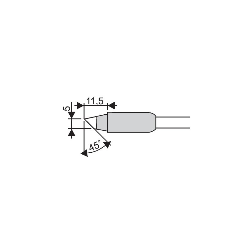 gooｔ 替こて先 5BC型 RX-85HRT-5BC 2mvetro Soldering Iron Tip Goot RX-85HRT-5BC - ToolBoom